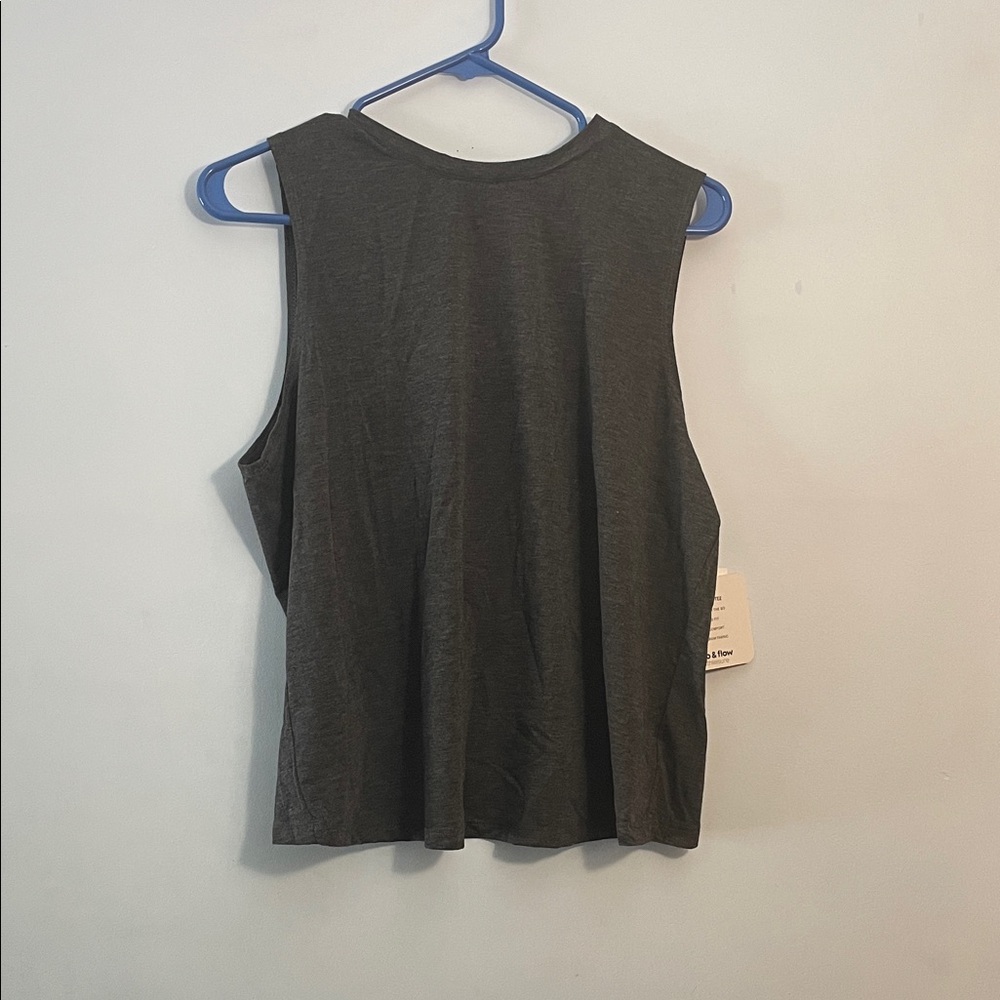Charcoal Sleeveless Women's Muscle Tee
